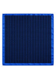 Pagoni "Greek Column Collection" Silk Pocket Square (Pochette) – Navy & Royal Blue