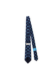 BPF "New Greek Flag Collection" Silk Printed Tie – Navy Blue