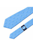 BPF "New Greek Flag Collection" Silk Printed Tie – Light Blue