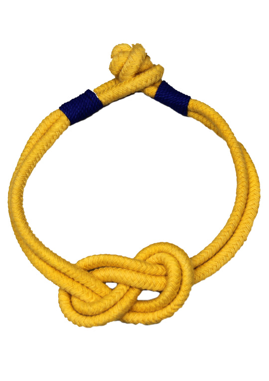 Yellow and blue pendant ΝΗ.Μ.Α.