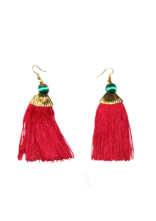 Fuchsia earrings ΝΗ.Μ.Α.