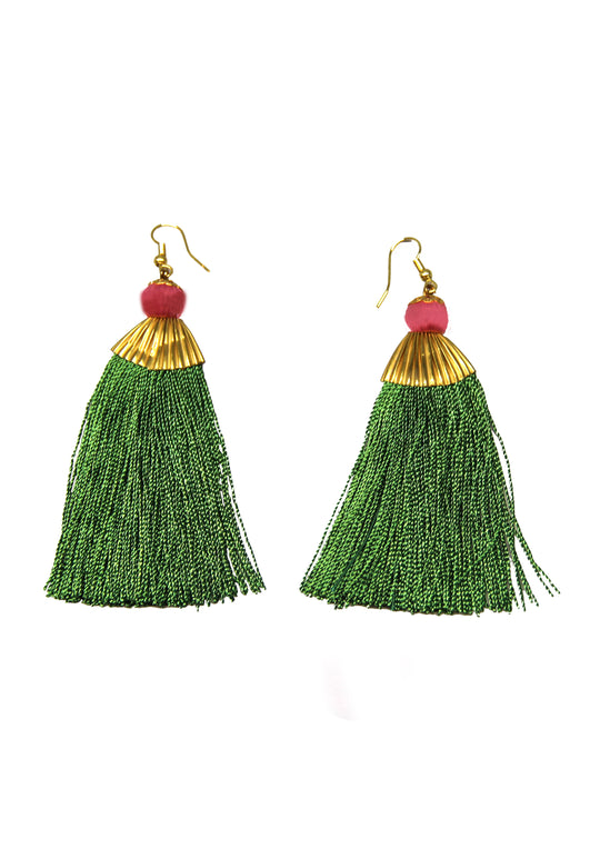 Green earrings ΝΗ.Μ.Α.