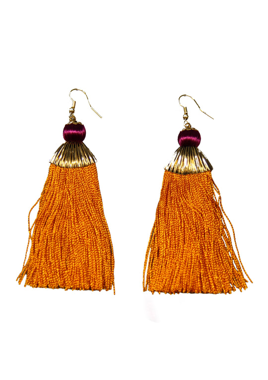 Orange earrings ΝΗ.Μ.Α.