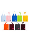 Coloured Tote Bag with Embroidered Logo