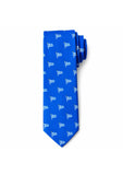 BPF "New Greek Flag Collection" Silk Printed Tie – Royal Blue
