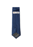 Pagoni "Greek Column Collection" Silk Printed Tie – Navy & Royal Blue