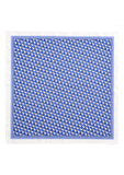 BPF "Greek Column Collection" Silk Pocket Square (Pochette) – Blue/White