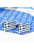 Pagoni Greek Flag cufflinks
