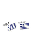 Pagoni Greek Flag cufflinks