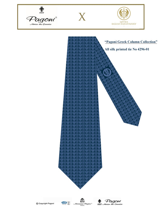 Silk printed tie with the BPF logo