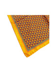 Pagoni "Greek Column Collection" Silk Pocket Square (Pochette) – Orange