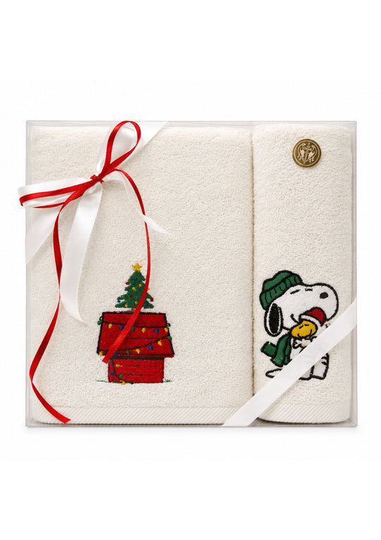 Christmas Holiday Snoopy Towel Set