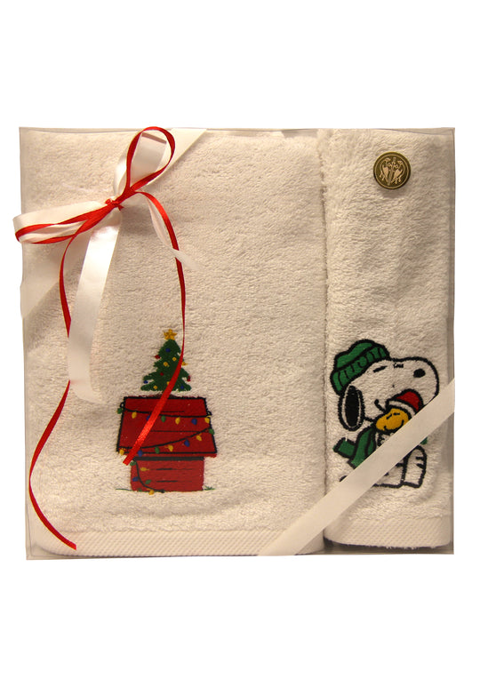 Christmas Holiday Snoopy Towel Set
