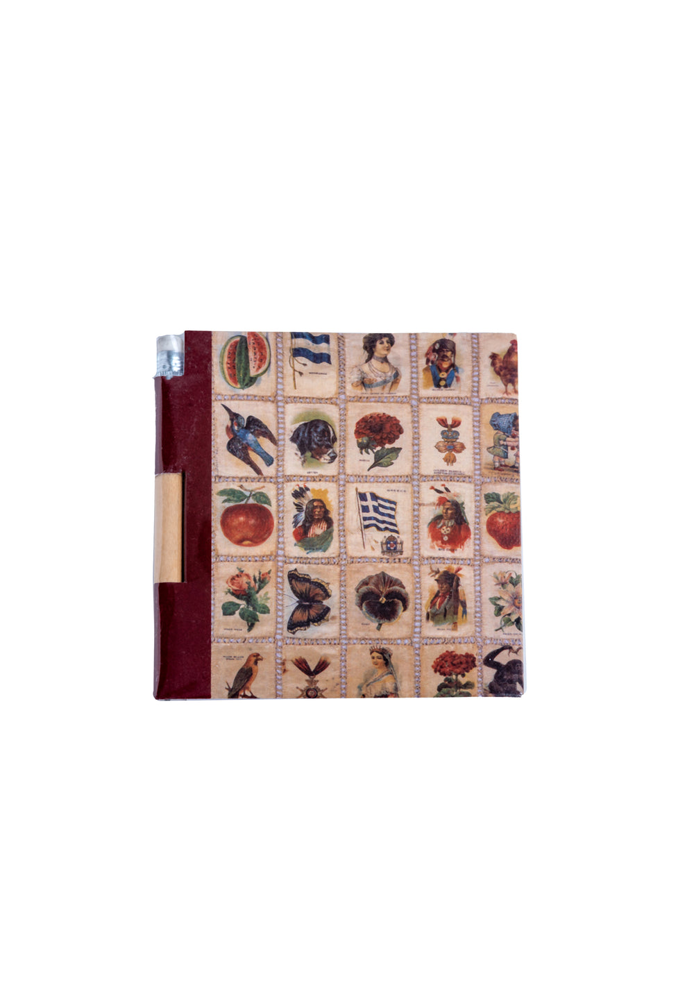 Magnetic notepad with a patchwork design