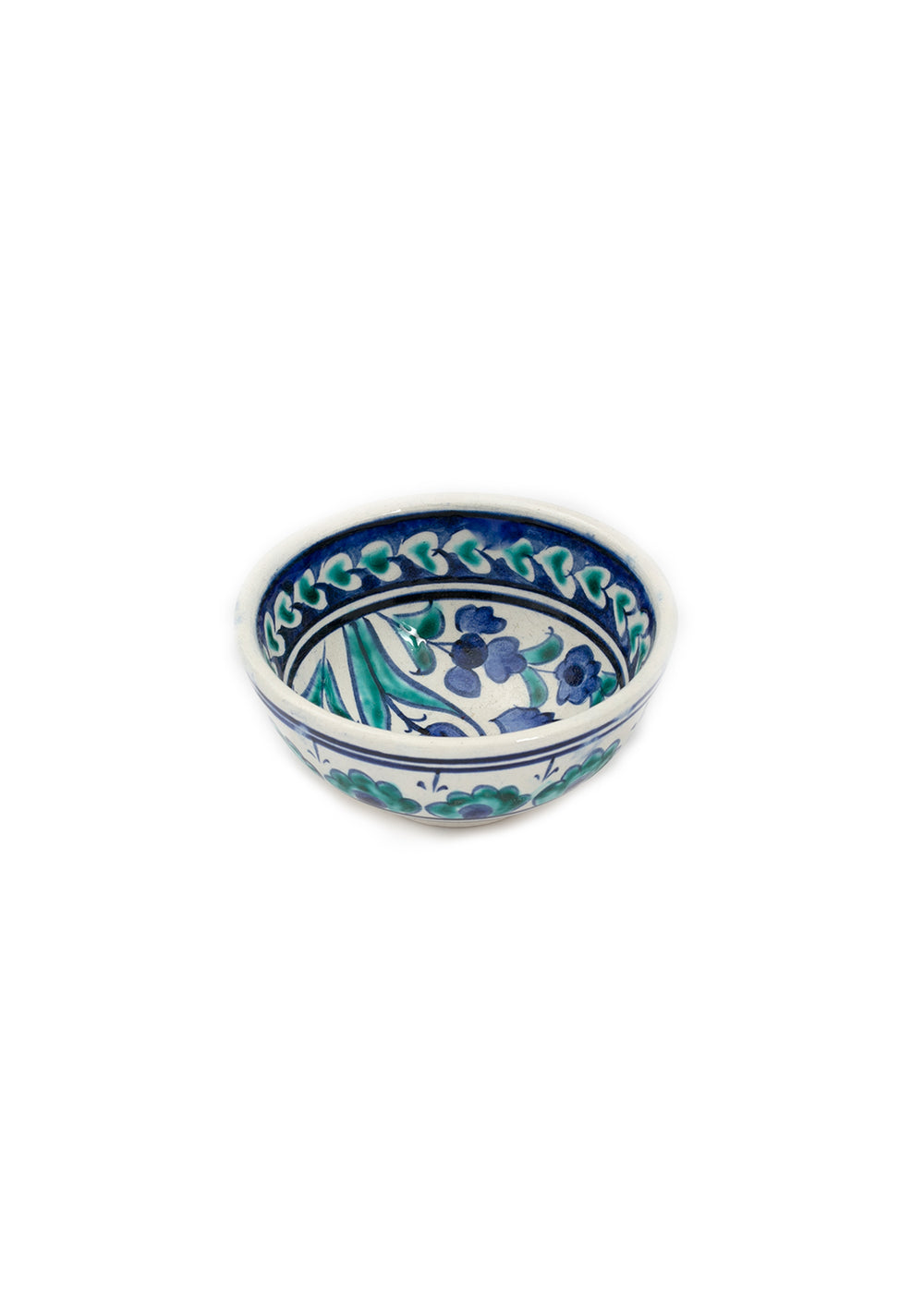 Bowl with blue flowers