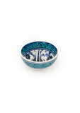 Bowl with blue flowers