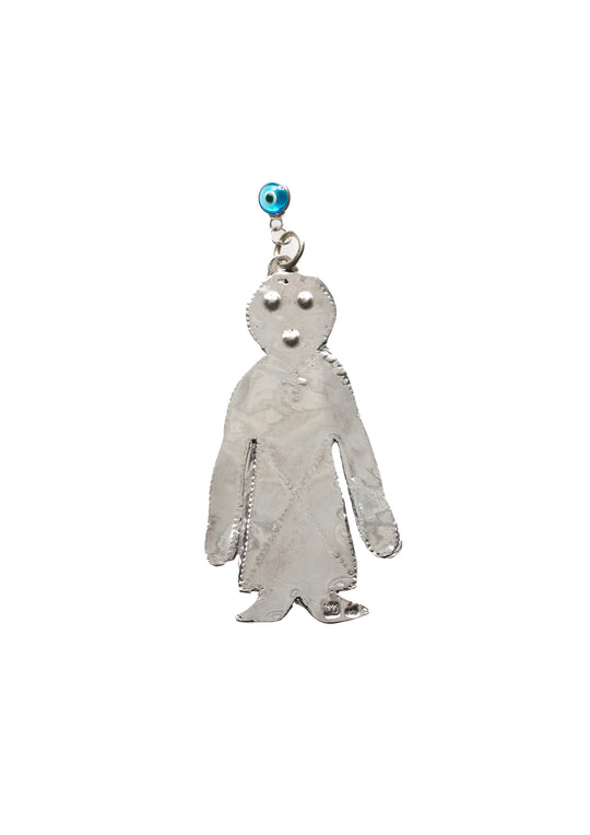 Votive offering of a human figure, with an engraved X