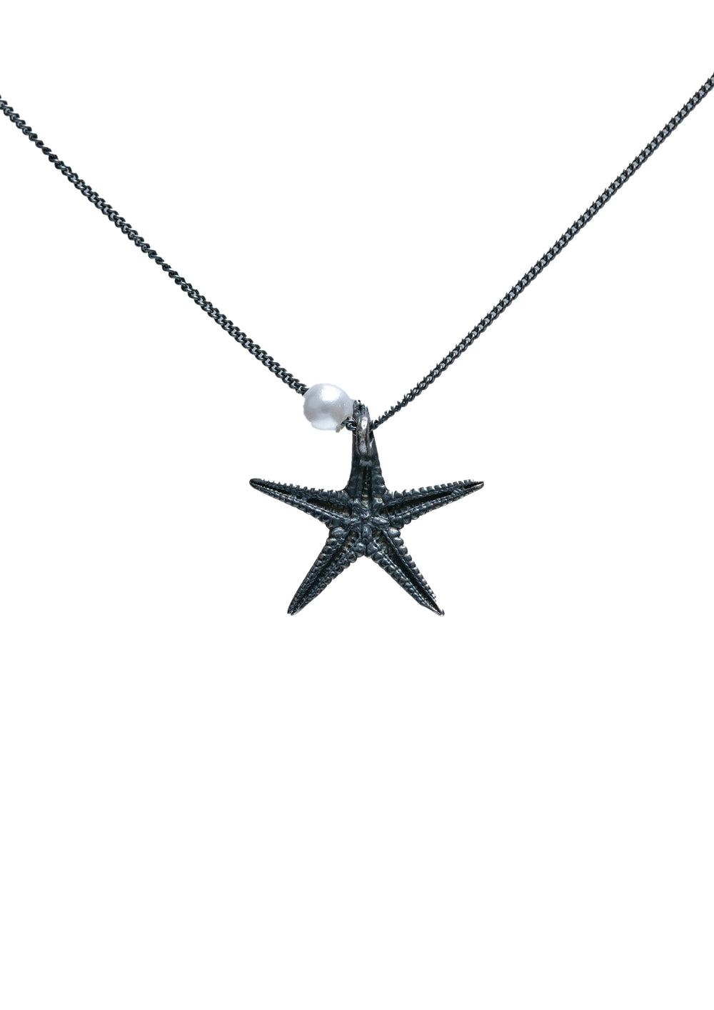 Silver starfish pendant