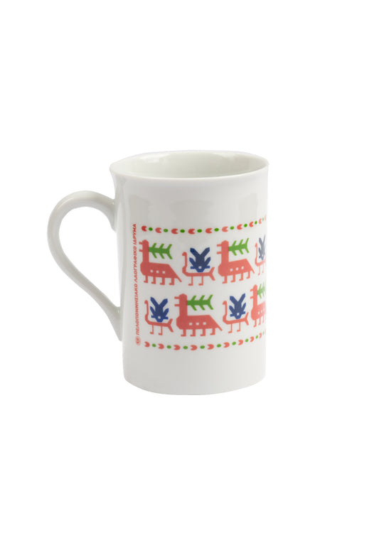 Cup with embroidery from Lefkas, Ionian Islands