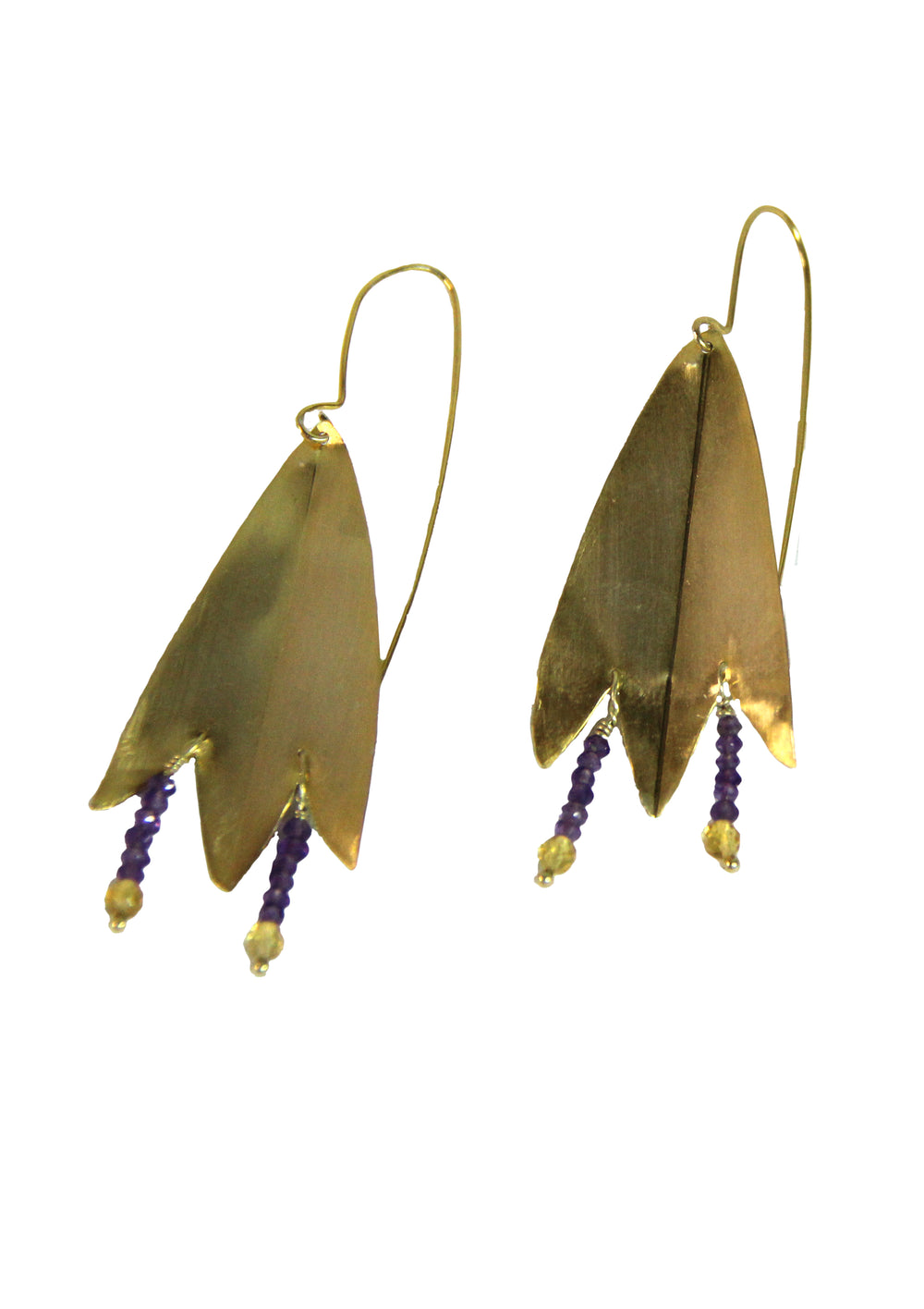 “Krokos”, silver earrings