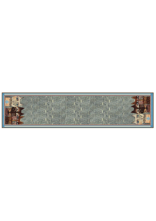 Silk scarf "cats"